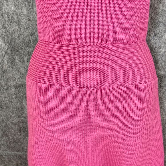 FP Beach Free People Convertible Low Back Convertible Halter Dress Pink  Knit, L - mordernwear.com